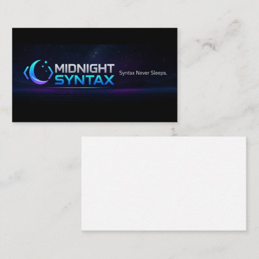 Midnight syntax 名刺 (正面/裏面)