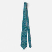 Midnight Teal Wedding Keepsake Neck Tie ネクタイ (正面)