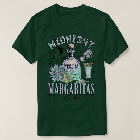 Midnight Tequila Margaritas Lime Tequila Drink Mag Tシャツ (デザイン正面)