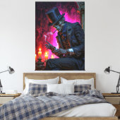 Midnight Toast with the Baron Samedi キャンバスプリント (インサイチュ (寝室))