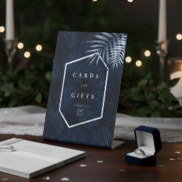 Midnight Tropical Palms Cards & Gifts ID1322 台座サイン