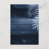 Midnight Tropical Palms Moody Blue Details ID1322 エンクロージャーカード (裏面)
