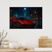 Midnight Velocity Car ポスター (キッチン)