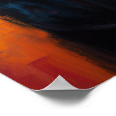 Midnight Watcher in Abstract Colors - Dark Whisper ポスター (角)