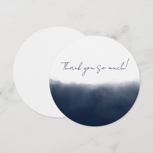 Midnight Watercolor サンキューカード (正面/裏面)