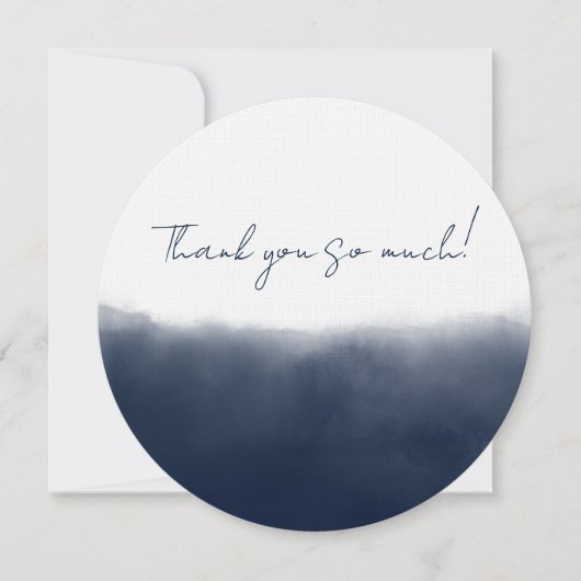 Midnight Watercolor サンキューカード (正面)