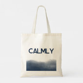 Midnight Watercolor Tote Bag トートバッグ (裏面)