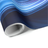 Midnight Waves – Elegant Abstract Flow Paper ラッピングペーパー (ロールコーナー)