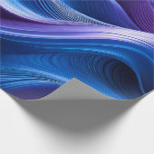 Midnight Waves – Elegant Abstract Flow Paper ラッピングペーパー (角)
