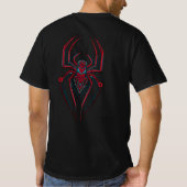 Midnight Web | ゴシッククモの巣イラスト Tシャツ (裏面)