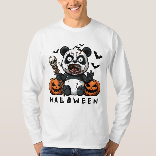 Midnight Zombie Panda Tシャツ (正面)