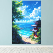 Midori to Umi no Michi  キャンバスプリント (インサイチュ (ウッドフロア))