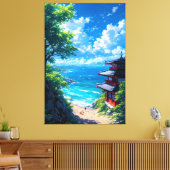 Midori to Umi no Michi  キャンバスプリント (インサイチュ (リビング))