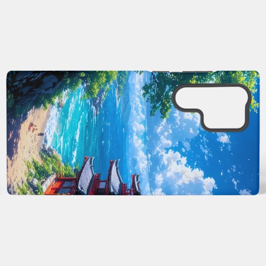 Midori to Umi no Michi  Samsung Galaxyケース (裏面横)