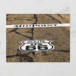 Midpoint Route 66標識-アドリアン、テキサス州 ポストカード
