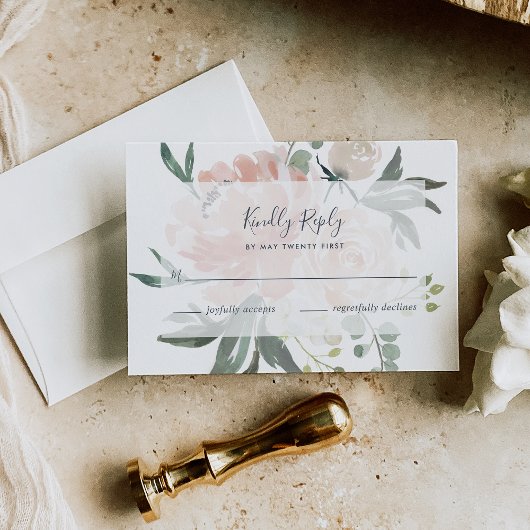 MidsummerフローラRSVPカード 出欠カード