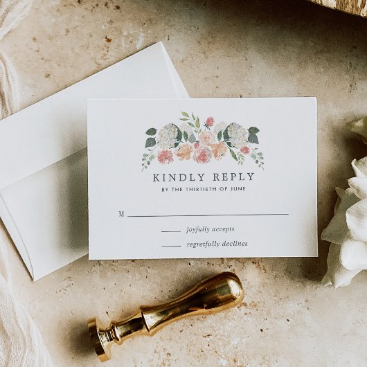 MidsummerフローラRSVPカード 出欠カード