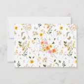 Midsummer | ロマンティックな秋の花 ウェディングRSVP 出欠カード (裏面)