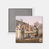 Midsummer Eve, 「ヨークシャーの衣装」彫刻から マグネット (正面/裏面)