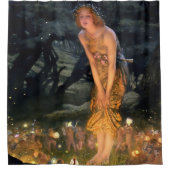 “Midsummer Eve” by Edward Robert Hughes シャワーカーテン (正面)