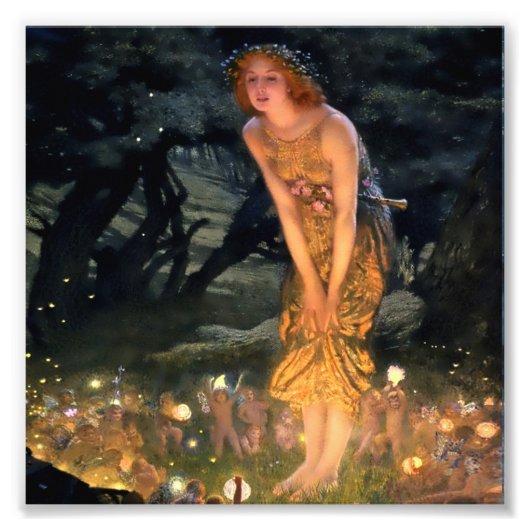 “Midsummer Eve” by Edward Robert Hughes フォトプリント (正面)