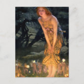 “Midsummer Eve” by Edward Robert Hughes ポストカード (正面)