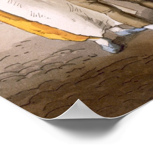 Midsummer Eve, from `Costume of Yorkshire' engrave ポスター (角)