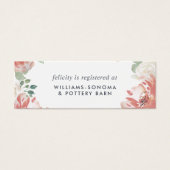 Midsummer Floral Bridal Registry Insert Cards (正面)