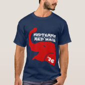MIDTERMS 2026 RED WAVE Tシャツ (正面)