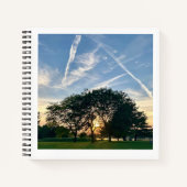 Midwest Sunset Tree Notebook ノートブック (正面)