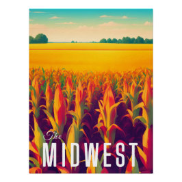 Midwest USA Travel Poster ポスター