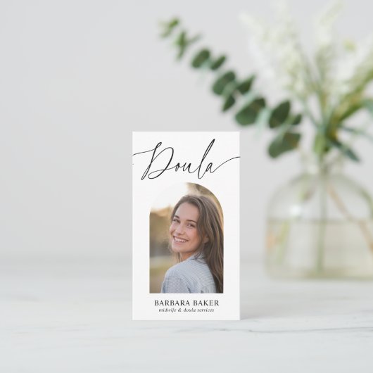 Midwife Birth Postpartum  Doula Photo Arch QR CODE 名刺 (スタンド正面)