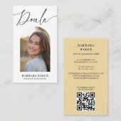 Midwife Birth Postpartum  Doula Photo QR CODE  名刺 (正面/裏面)
