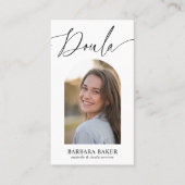 Midwife Birth Postpartum  Doula Photo QR CODE SAGE 名刺 (正面)