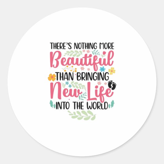 Midwife Midwives Doula Obstetrician Midwifery Job ラウンドシール (正面)