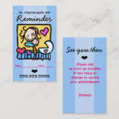 Midwife.OBGYN.Pediatrician.Appointmentのメモ 予約カード (正面/裏面)