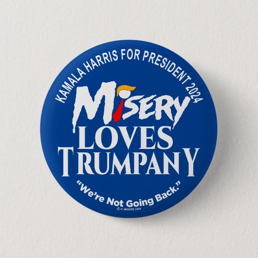 MIELY LOVES TRUMCOMPANY (背景色は編集可能) 缶バッジ (正面)