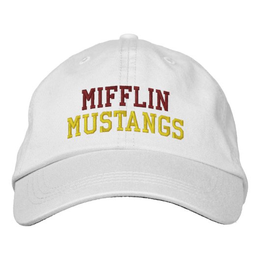 MIFFLIN MUSTANGS EMBROIDERED BASEBALL CAP 刺繍入りキャップ (正面)