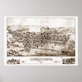 Mifflinburg, PA 1884 ポスター