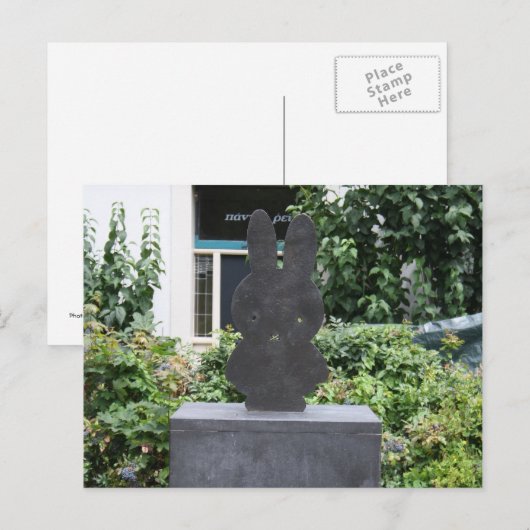 Miffyの彫像 ポストカード (正面/裏面)