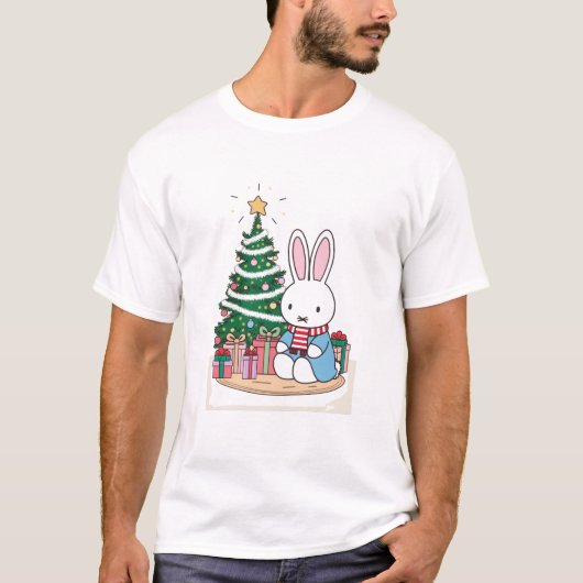 Miffy on Christmas Morning Tシャツ (正面)