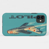 Mig 15のロシア人のジェット戦闘機 Case-Mate iPhoneケース (裏面(横))