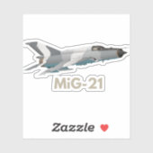 MiG-21ジェット機 シール (シート)