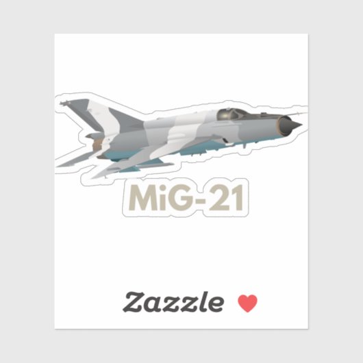 MiG-21ジェット機 シール (シート)