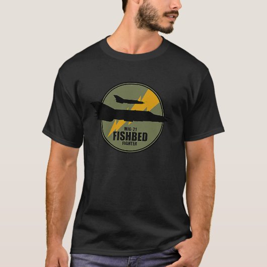 MIG 21釣りベッド Tシャツ (正面)