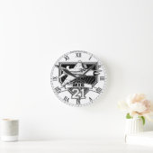 Mig 21 ラウンド壁時計 (ホーム)