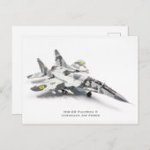 Mig-29支点Cウクライナ空軍 ポストカード (正面/裏面)