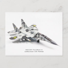 Mig-29支点Cウクライナ空軍 ポストカード