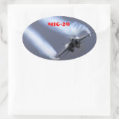 MIG-29 楕円形シール (バッグ)