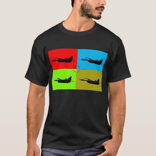 MiG 29 Target Popart1 Tシャツ (正面)